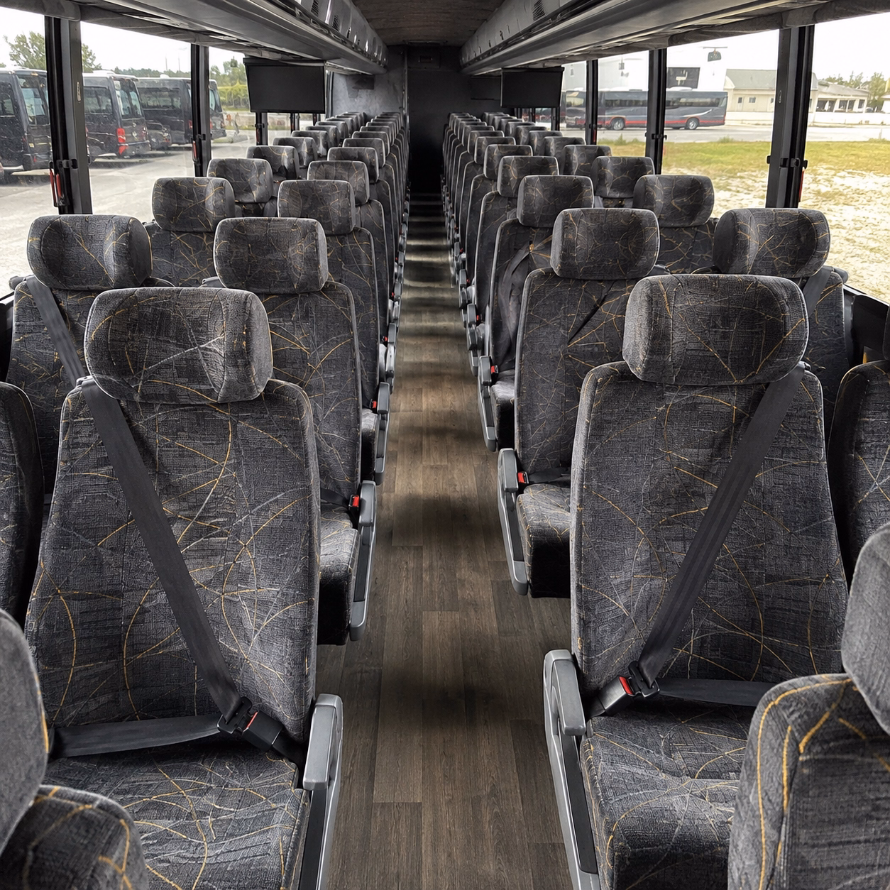 santa fe charter bus inside
